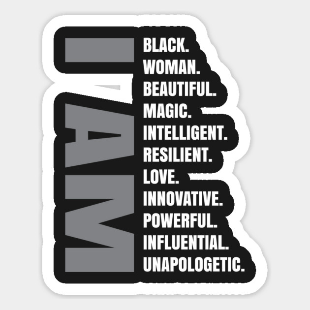I Am | Black Woman Magnet by UrbanLifeApparel
