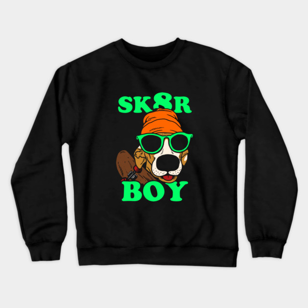 Sk8r Boy Crewneck Sweatshirt by dumbshirts