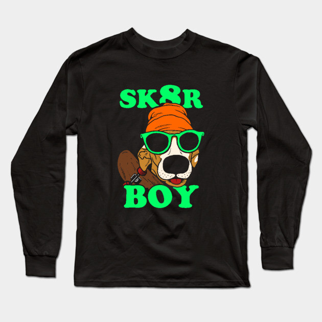 Sk8r Boy Long Sleeve T-Shirt by dumbshirts