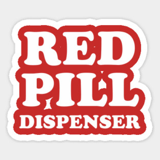 Red Pill Dispenser Magnet