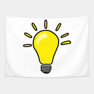 Cute lightbulb Tapestry