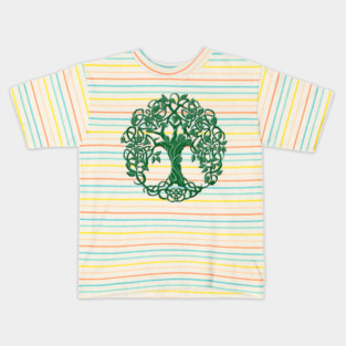 Tree of Life Green Kids T-Shirt