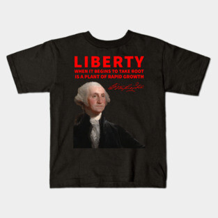George Washington on Liberty Kids T-Shirt