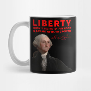 George Washington on Liberty Mug