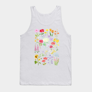 colorful botanical flowers collection 2020 Tank Top