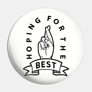Fingers Crossed Hoping For The Best Hand Gesture Luck Gift 2 Pin