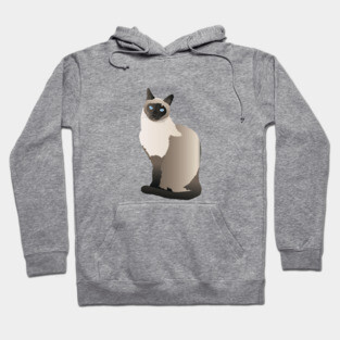 Graceful Siamese Cat Hoodie