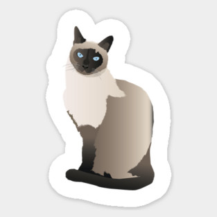 Graceful Siamese Cat Magnet