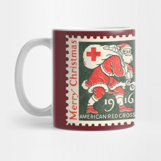 Classic Christmas Stamp 1916 Mug