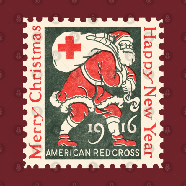 Classic Christmas Stamp 1916 by ThirteenthFloor