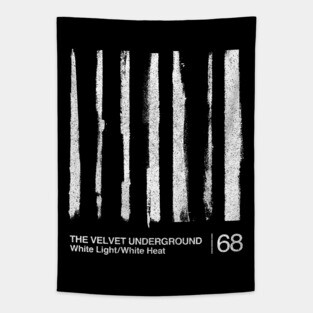 White Light/White Heat / The Velvet Underground / Minimalist Graphic Artwork Design Tapestry