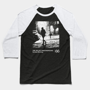 Sunday Morning / The Velvet Underground / Minimalist Graphic Artwork Design Baseball T-Shirt