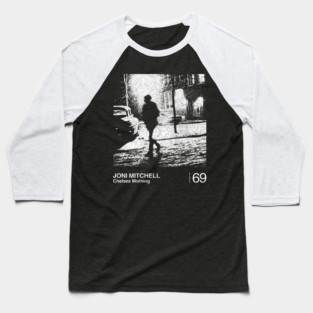 Joni Mitchell / Minimalist Graphic Artwork Design Baseball T-Shirt