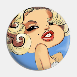 Marilyn Monroe Pop Art Pin