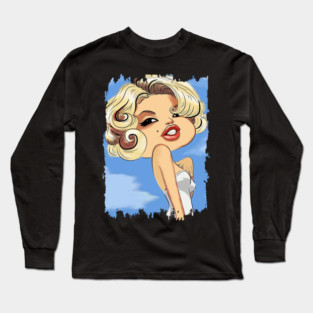 Marilyn Monroe Pop Art Long Sleeve T-Shirt