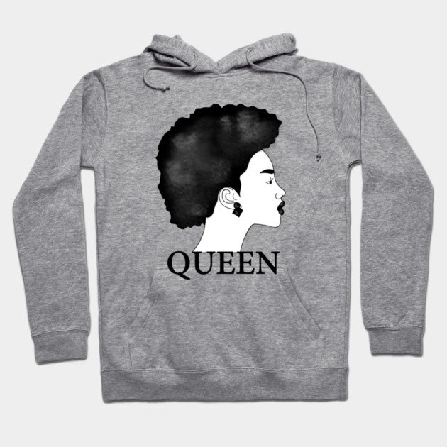 Afro Queen African Woman Hoodie by logiamerch