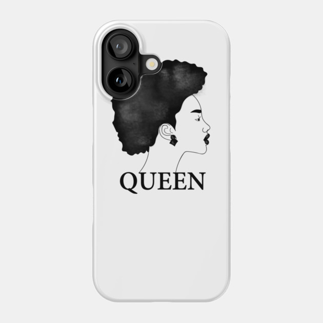 Afro Queen African Woman Phone Case by logiamerch