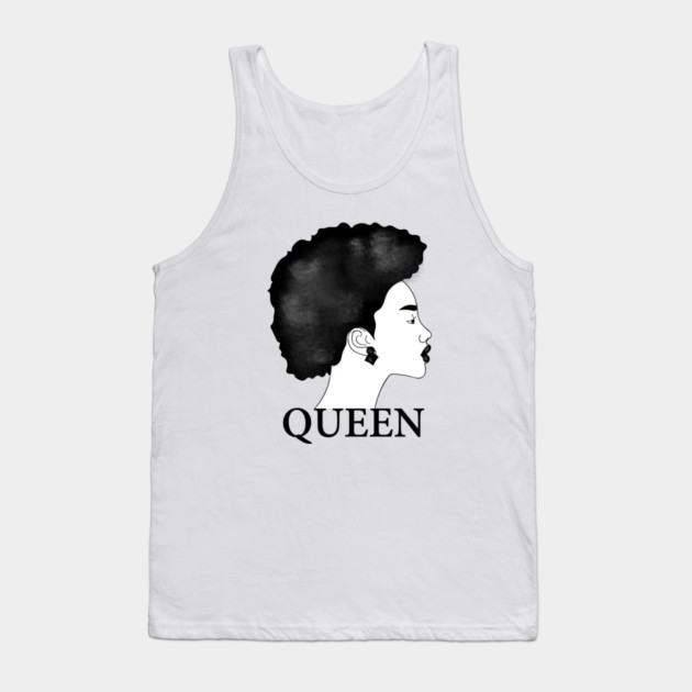 Afro Queen African Woman Tank Top by logiamerch