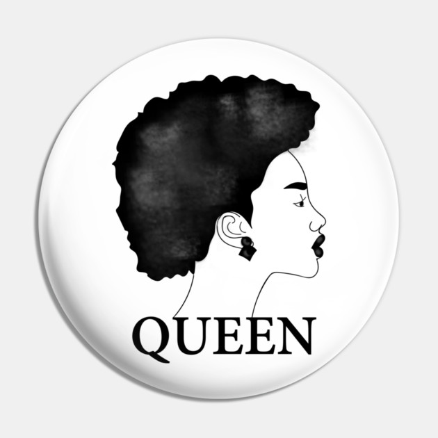 Afro Queen African Woman Pin by logiamerch