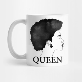 Afro Queen African Woman Mug