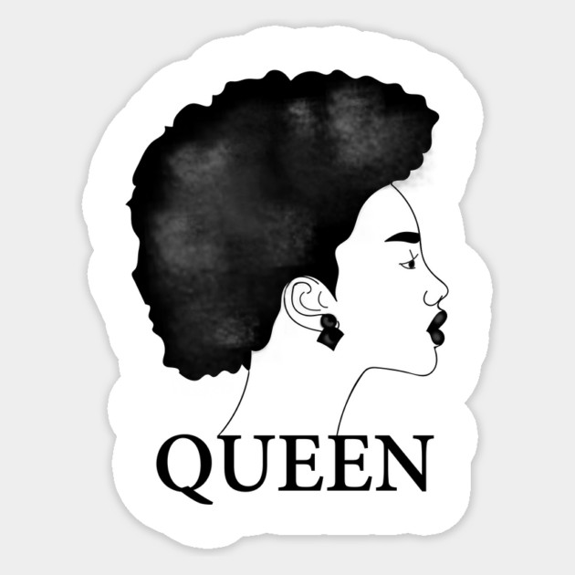 Afro Queen African Woman Sticker by logiamerch