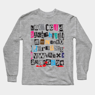 Alphabet Long Sleeve T-Shirt