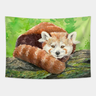 Red panda Tapestry