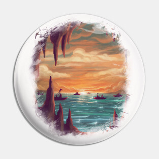 Sunset Pin