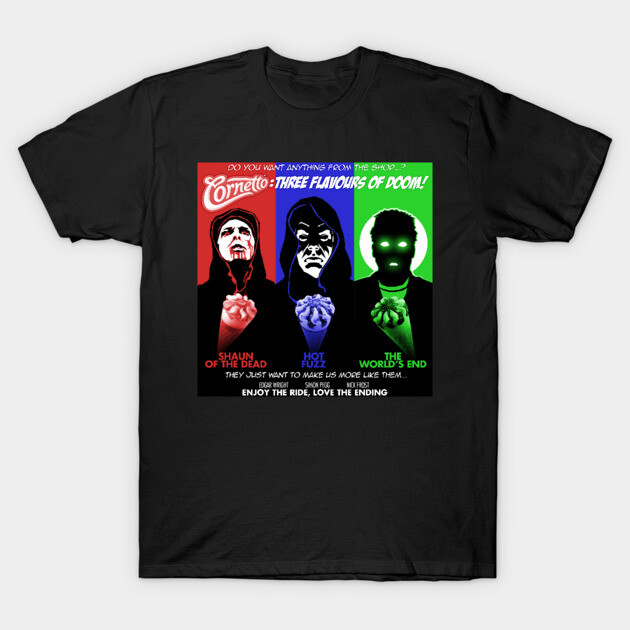 The Cornetto Trilogy: Three Flavours of Doom! T-Shirt