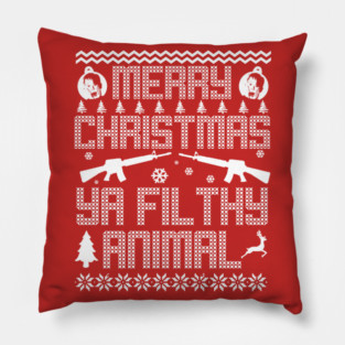 Home Alone Merry Christmas Ya Filthy Animal Pillow
