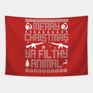 Home Alone Merry Christmas Ya Filthy Animal Tapestry