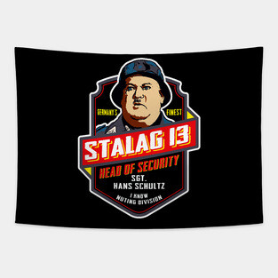 Stalag 13 Sgt. Schultz Head of Security Hogan's Heroes Tapestry