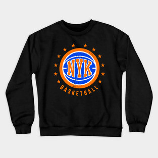 NYK Basketball Vintage Distressed Crewneck Sweatshirt