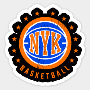 NYK Basketball Vintage Distressed Sticker