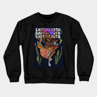 Black Power Earth Crewneck Sweatshirt