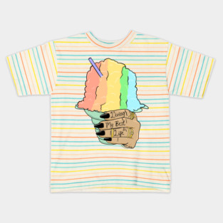 LIVING MY BEST LIFE Kids T-Shirt