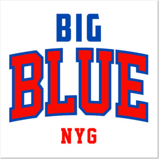 Big Blue Football Posters and Art