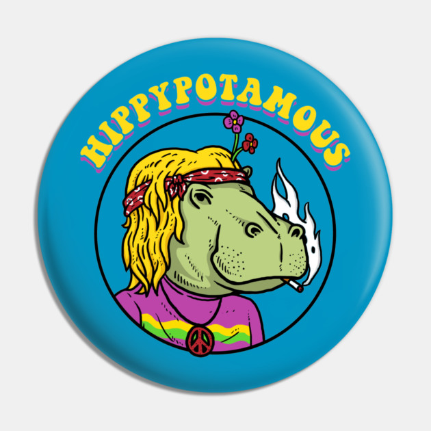 Hippy Potamous Pin by dumbshirts