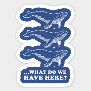 Whale Whale Whale Sticker