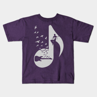 Musical note- Electric Guitar Kids T-Shirt