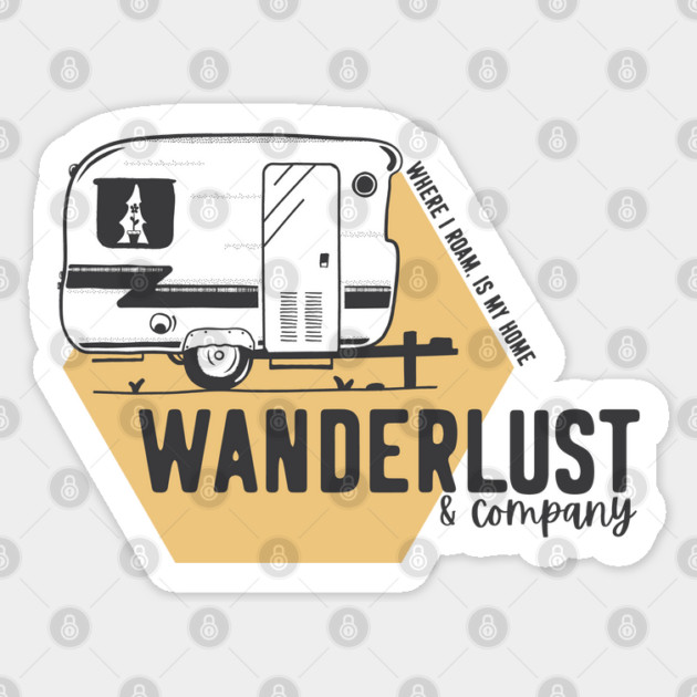 Wanderlust & Company Sticker by Camp Happy Hour