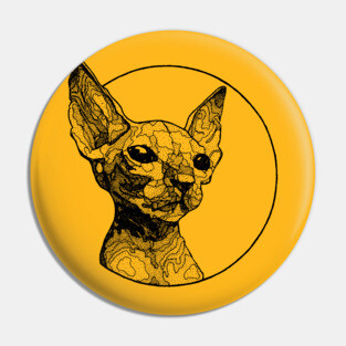 Inside out sphynx cat Pin