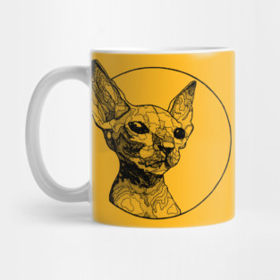 Inside out sphynx cat Mug