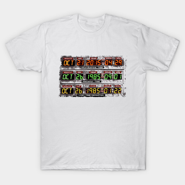 Back to the Future - Timetable T-Shirt by olivergraham