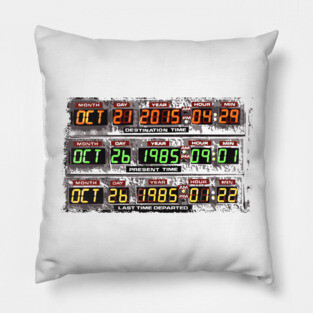 Back to the Future - Timetable Pillow