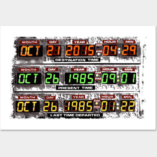 Back to the Future - Timetable Posters and Art
