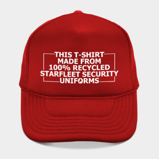 100% recycled Starfleet Security Hat