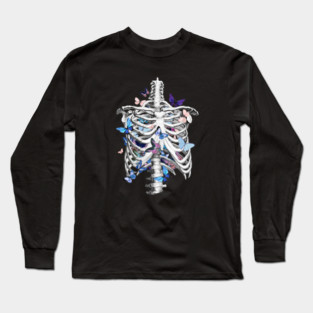 Rib Cage Floral 2 Long Sleeve T-Shirt