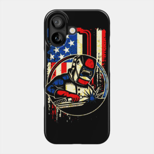 Weld Vintage American Flag Welding Phone Case