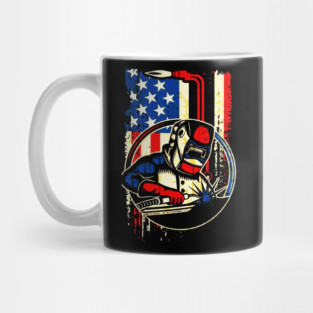 Weld Vintage American Flag Welding Mug